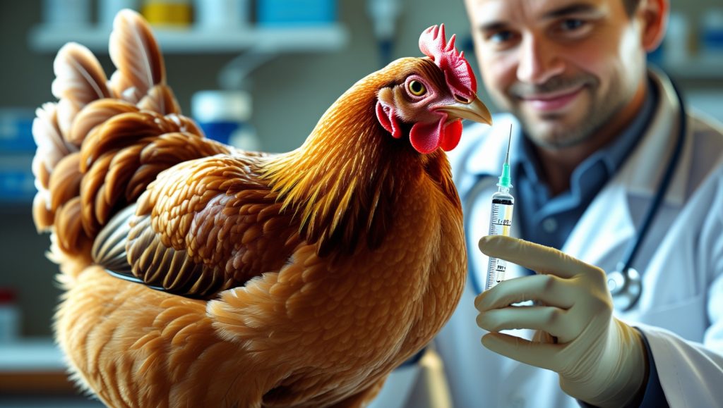 Healthy poultry flock